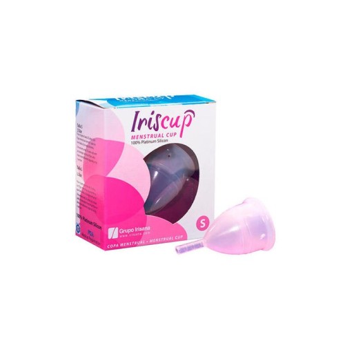 Irisana copa menstrual color rosa talla s