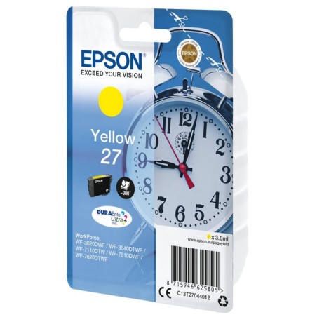 Cartucho tinta epson t270440 amarillo wf3000/wf7000/ despertador