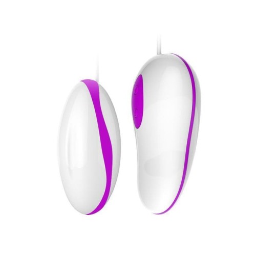 Huevo vibrador avery color rosa y blanco