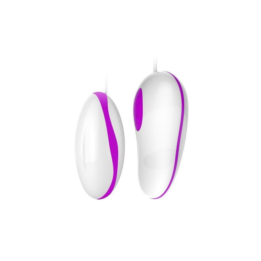Huevo vibrador avery color rosa y blanco