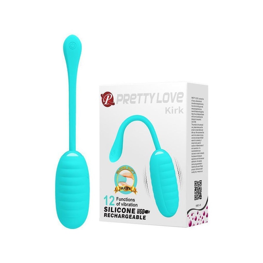 Pretty love - kirk huevo vibrador recargable verde claro