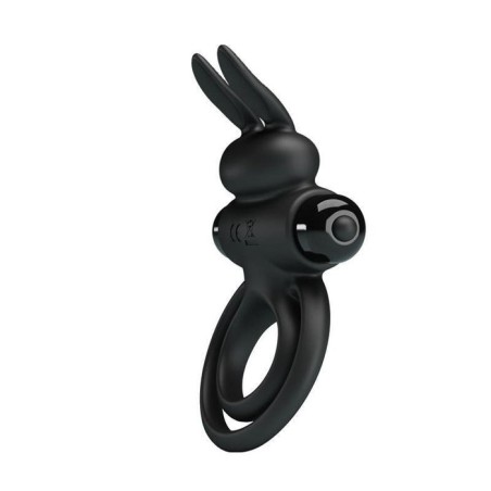 Pretty love - anillo vibrador iii conejo para pene negro