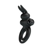 Pretty love - anillo vibrador iii conejo para pene negro