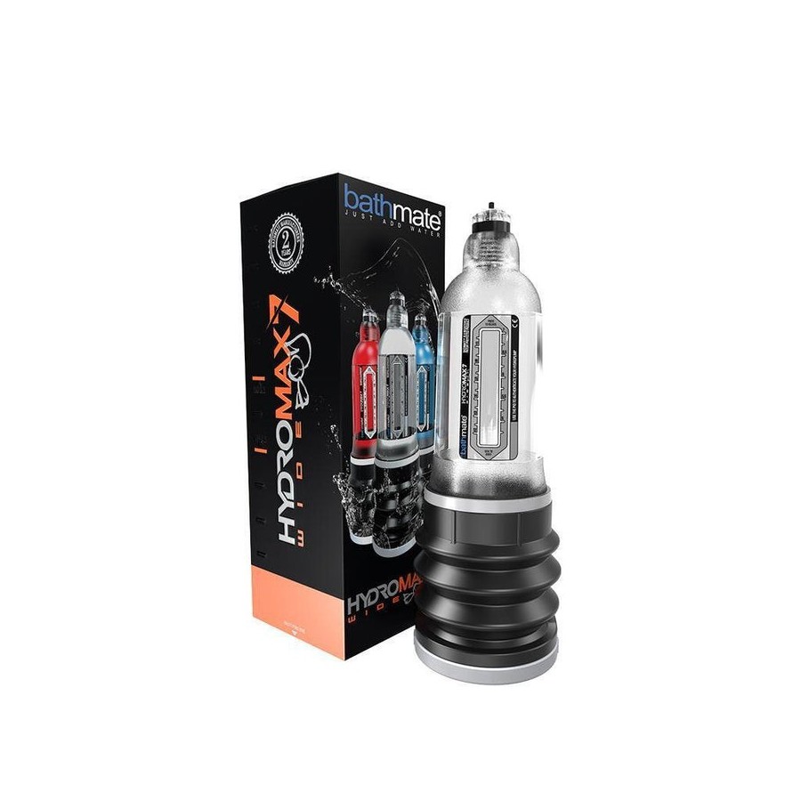 Bomba para el pene hydromax7 wide boy transparente