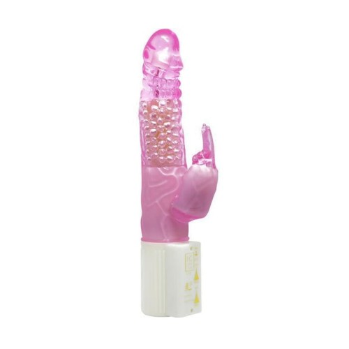 Baile vibrador transparente color rosa
