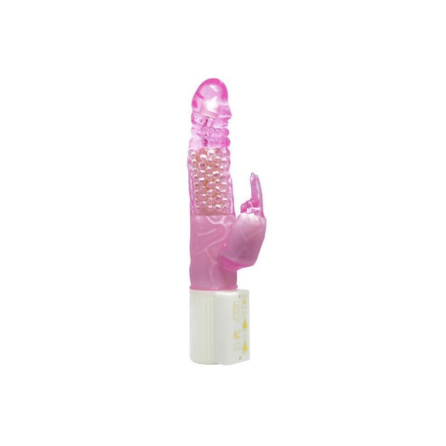 Baile vibrador transparente color rosa