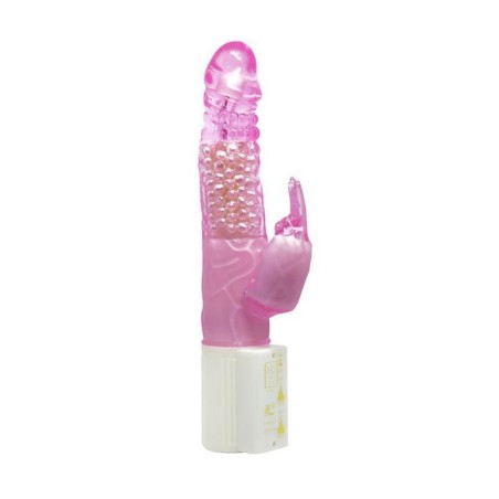 Baile vibrador transparente color rosa