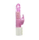 Baile vibrador transparente color rosa