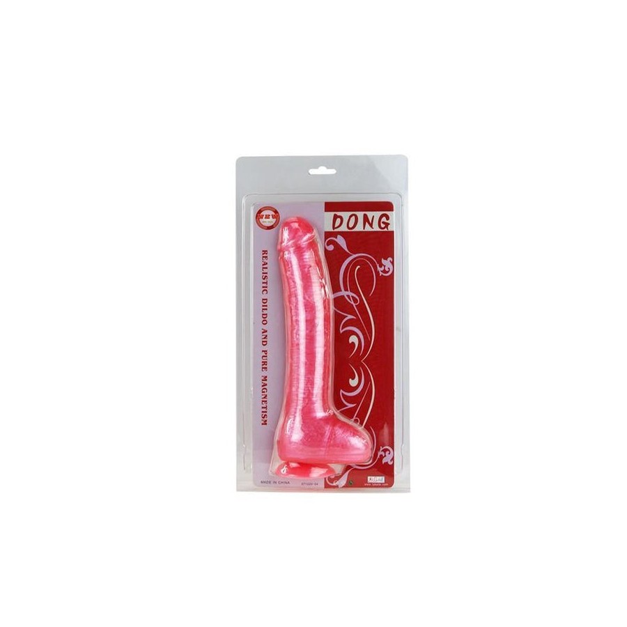 Dildo baile con ventosa color rosa