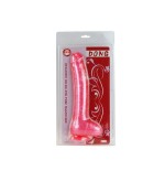 Dildo baile con ventosa color rosa