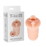 Masturbador abby sensual t-skin 15 cm natural