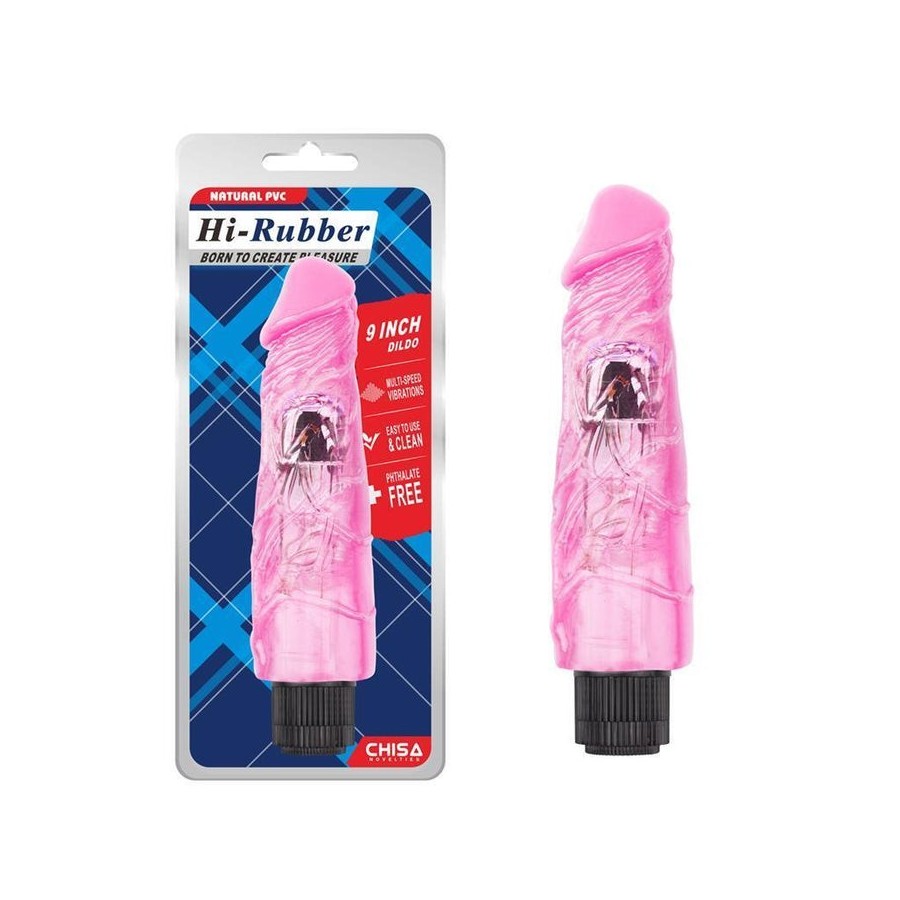 Vibrador hi-rubber 9 rosa