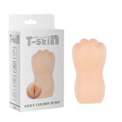 Masturbador ashly chubby vagina t-skin 13.3 cm natural