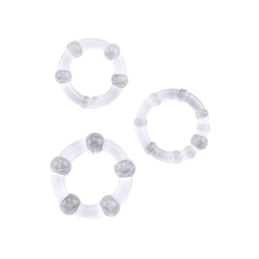 Anillos para el pene beaded transparente