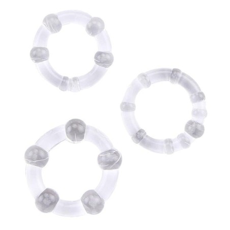 Anillos para el pene beaded transparente