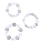 Anillos para el pene beaded transparente