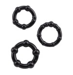 Anillos para el pene beaded negro