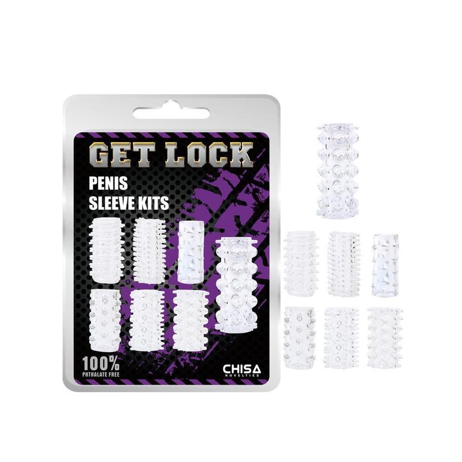Kit de fundas para el pene transparente