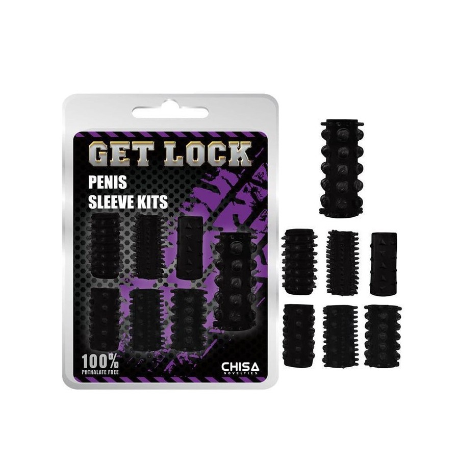 Kit de fundas para el pene negro