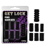 Kit de fundas para el pene negro