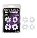 Set de anillos para el pene transparente