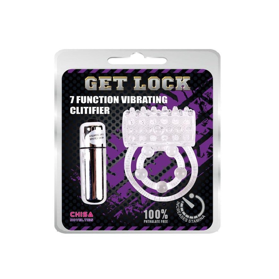 Anillo vibrador para el pene clear transparente