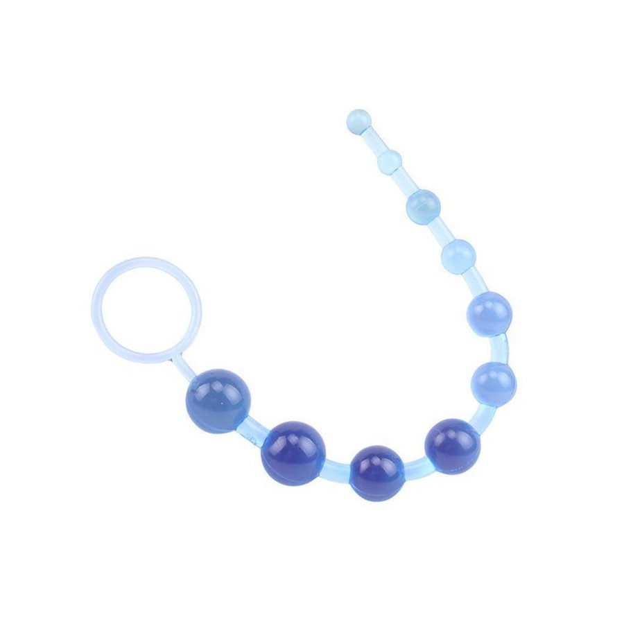 Cadena anal sassy 30 cm azul