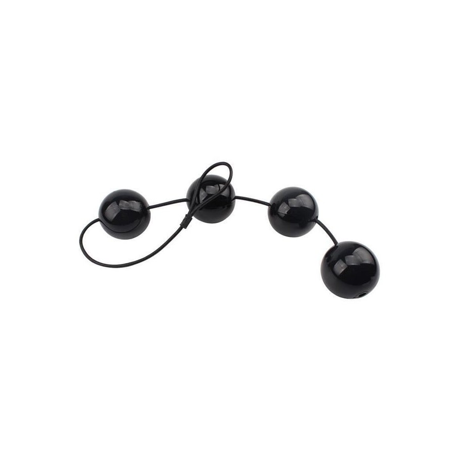 Bolas vaginales y anales 65 x 6 cm negro