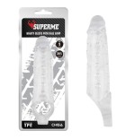 Funda para el pene con sujeción para testículos mighty transparente