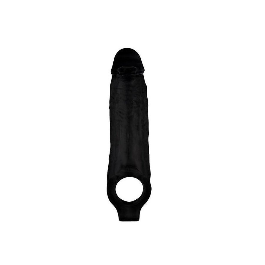 Funda para el pene con sujeción para los testículos mighty negro