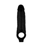 Funda para el pene con sujeción para los testículos mighty negro