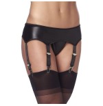 Liguero wetlook con braguitas y medias