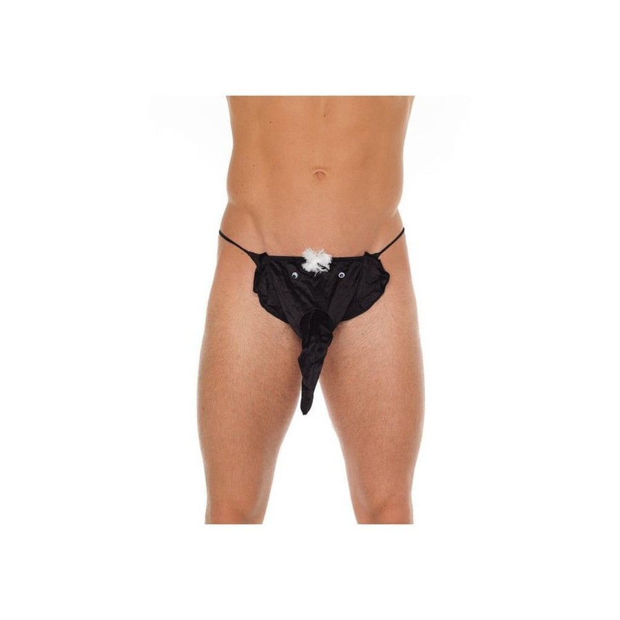 Tanga elefante negro talla única