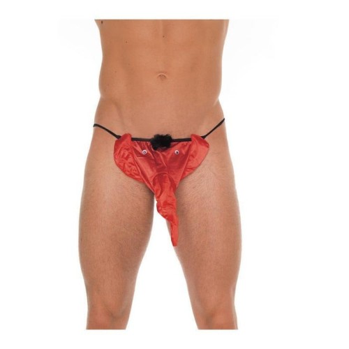 Tanga elefante rojo talla única