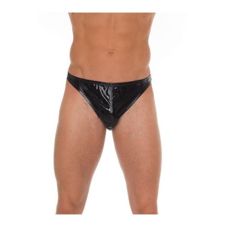 Tanga negro brillante talla única