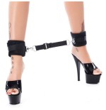 Rimba bondage play esposas para tobillos con correa elástica color negro