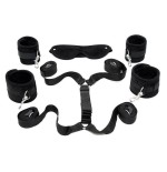 Correas de supresión para la cama negro