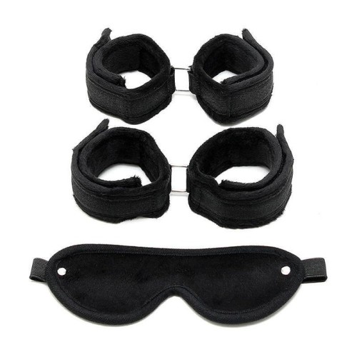 Rimba bondage play set de esposas para muñecas y tobillos color negro