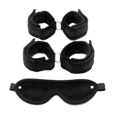Rimba bondage play set de esposas para muñecas y tobillos color negro