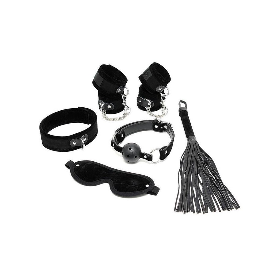 Rimba bondage play set de bondage 6 piezas color negro