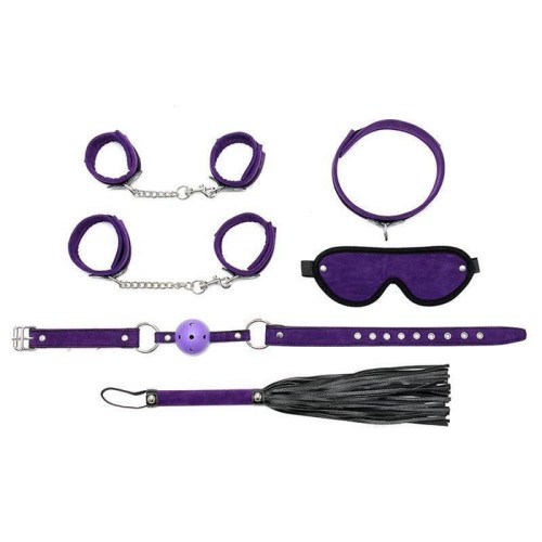 Rimba bondage play set de bondage 6 piezas color púrpura