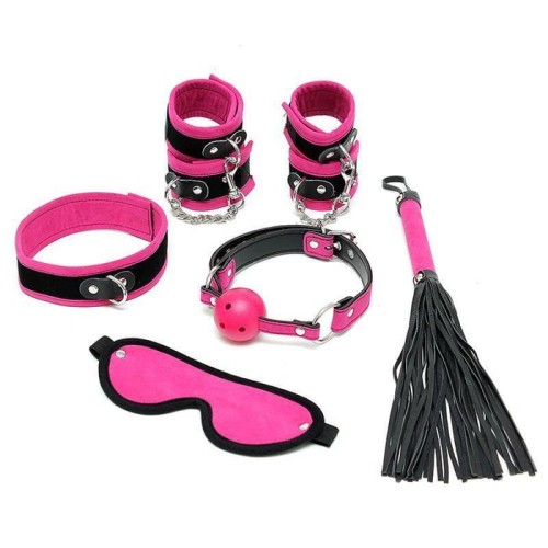 Rimba bondage play set de bondage 6 piezas color rosa