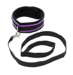 Collar con correa ajustable púrpura