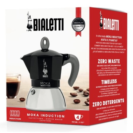Bialetti new moka induction negro 4 cups