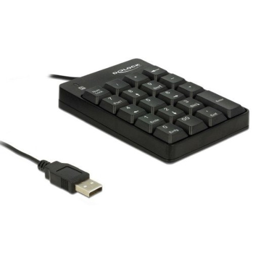 Delock 12481 teclado numérico usb universal negro