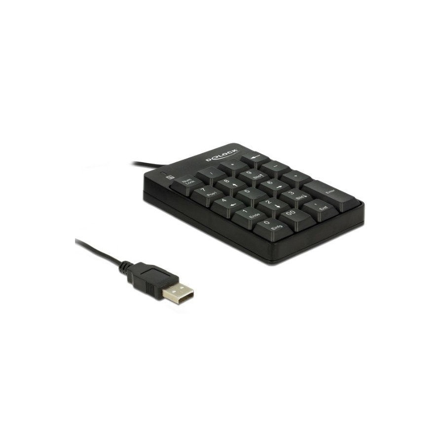 Delock 12481 teclado numérico usb universal negro