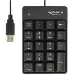 Delock 12481 teclado numérico usb universal negro