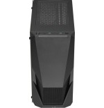 Caja pc aerocool zauron black 2*usb3.0 usb2.0 audio hd gpu hasta 325mm panel lateral transparente ventilador saturn 12 frgb atx