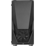 Caja pc aerocool zauron black 2*usb3.0 usb2.0 audio hd gpu hasta 325mm panel lateral transparente ventilador saturn 12 frgb atx