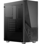 Caja pc aerocool zauron black 2*usb3.0 usb2.0 audio hd gpu hasta 325mm panel lateral transparente ventilador saturn 12 frgb atx